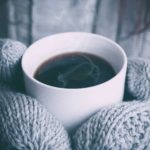 Holding a mug of warm liquid in winter